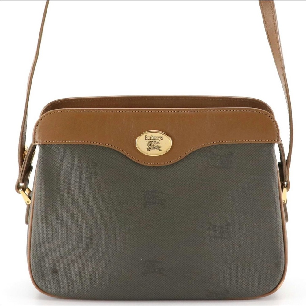 Burberry | Tan and Gray Crossbody Bag